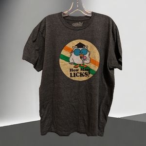 How Many Licks Owl Tootsie Pop Lollipop 80s Short Sleeve T-shirt. XL